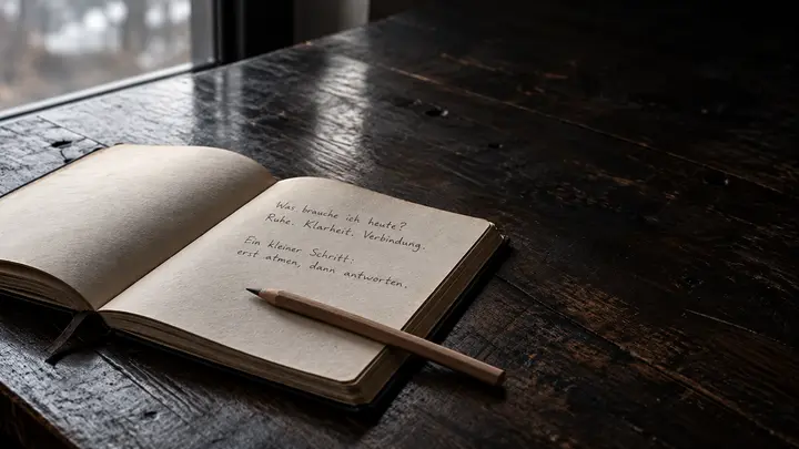 Journal mit persönlichen Notizen
